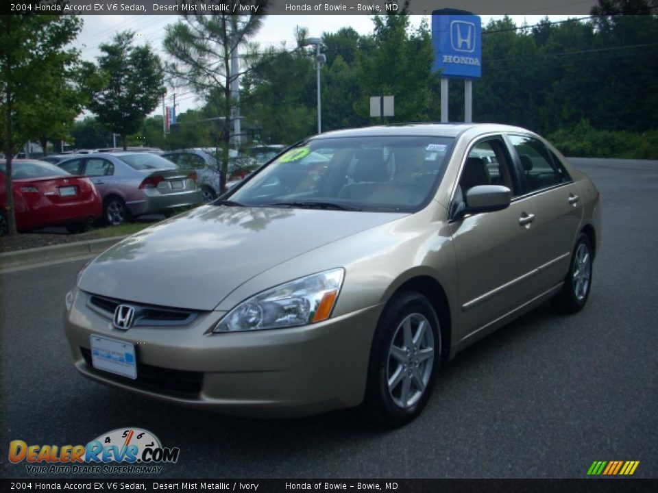 2004 Honda Accord EX V6 Sedan Desert Mist Metallic / Ivory Photo #7