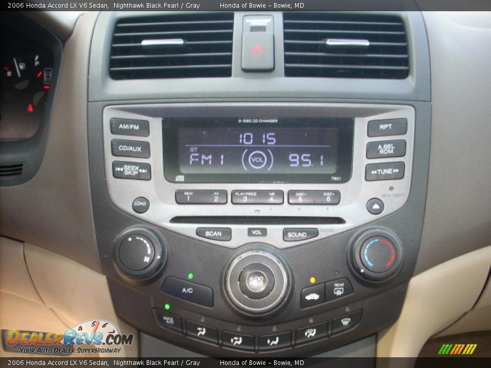 2006 Honda Accord LX V6 Sedan Nighthawk Black Pearl / Gray Photo #14
