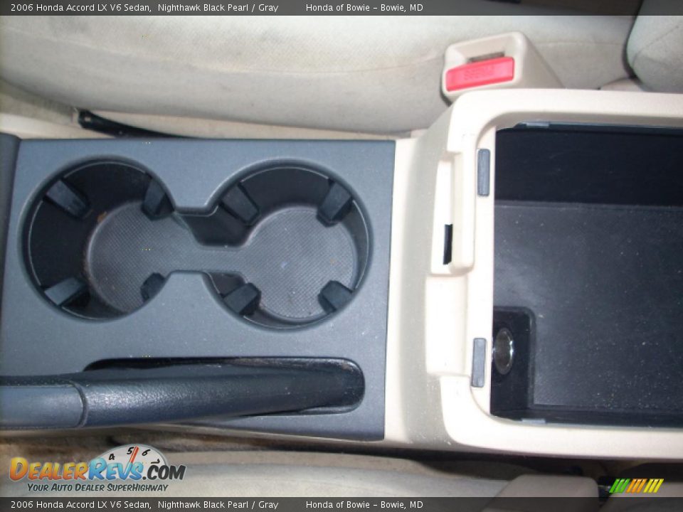 2006 Honda Accord LX V6 Sedan Nighthawk Black Pearl / Gray Photo #16
