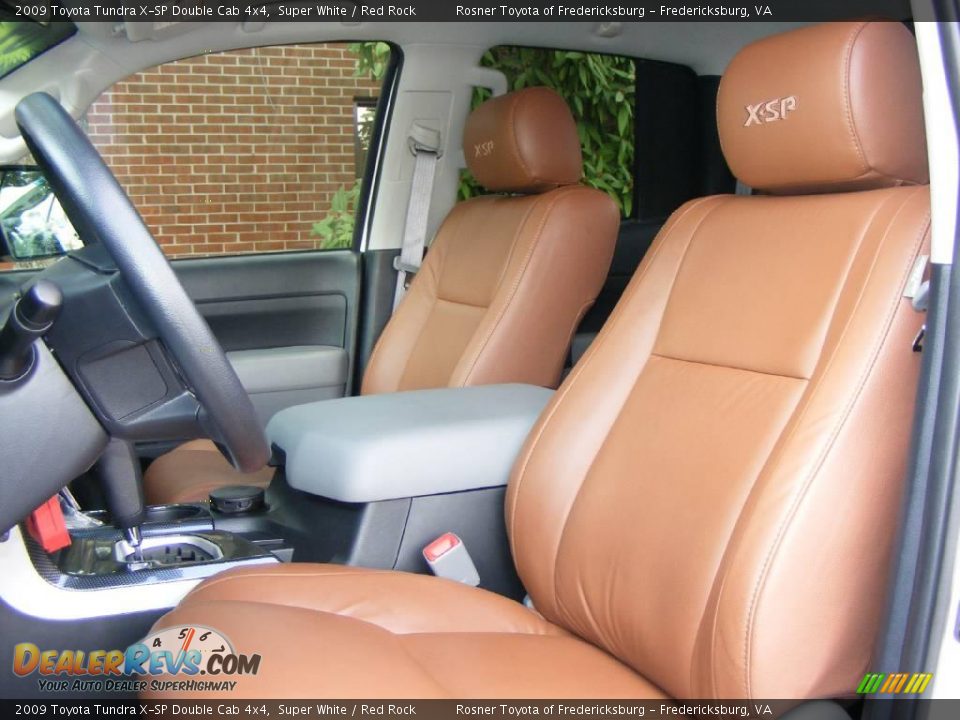 2009 Toyota Tundra X-SP Double Cab 4x4 Super White / Red Rock Photo #6