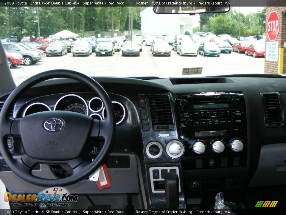 2009 Toyota Tundra X-SP Double Cab 4x4 Super White / Red Rock Photo #8