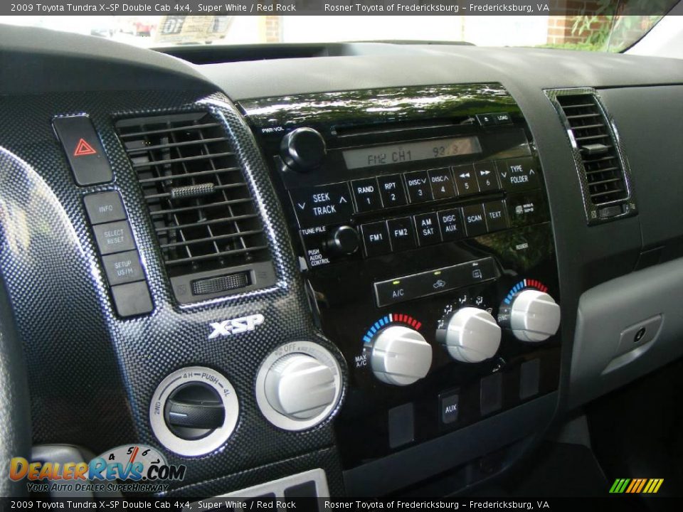 2009 Toyota Tundra X-SP Double Cab 4x4 Super White / Red Rock Photo #11