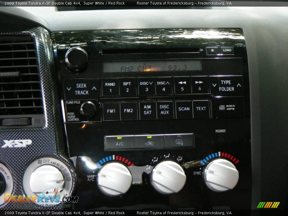 2009 Toyota Tundra X-SP Double Cab 4x4 Super White / Red Rock Photo #13