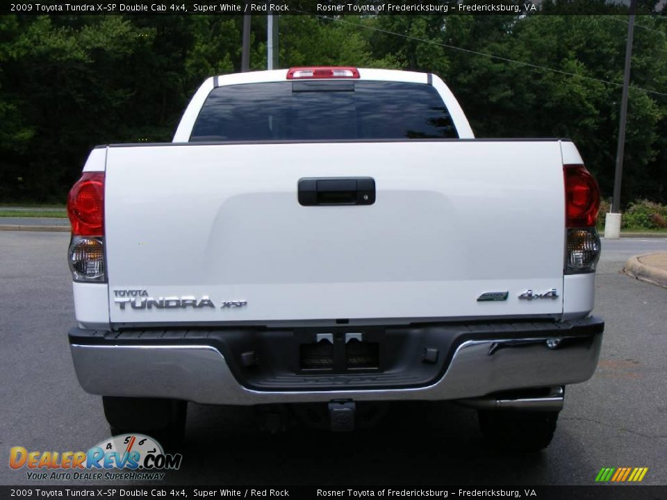 2009 Toyota Tundra X-SP Double Cab 4x4 Super White / Red Rock Photo #19