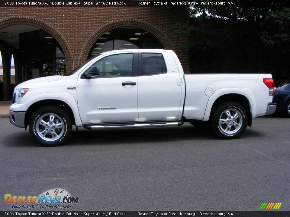 2009 Toyota Tundra X-SP Double Cab 4x4 Super White / Red Rock Photo #20