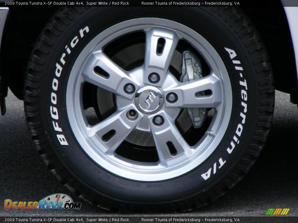 2009 Toyota Tundra X-SP Double Cab 4x4 Super White / Red Rock Photo #21