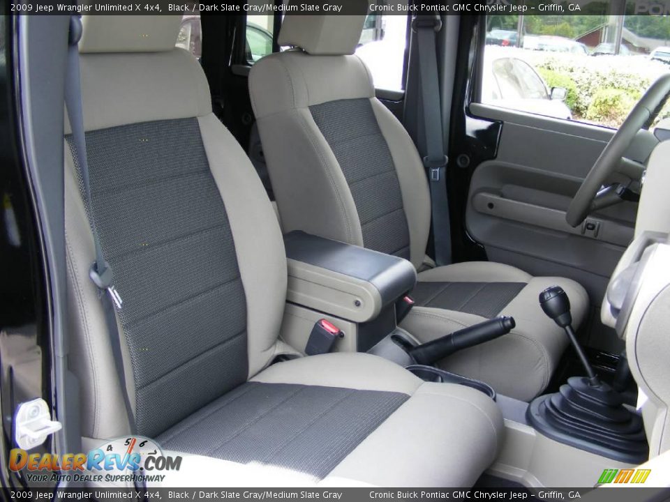 2009 Jeep Wrangler Unlimited X 4x4 Black / Dark Slate Gray/Medium Slate Gray Photo #18