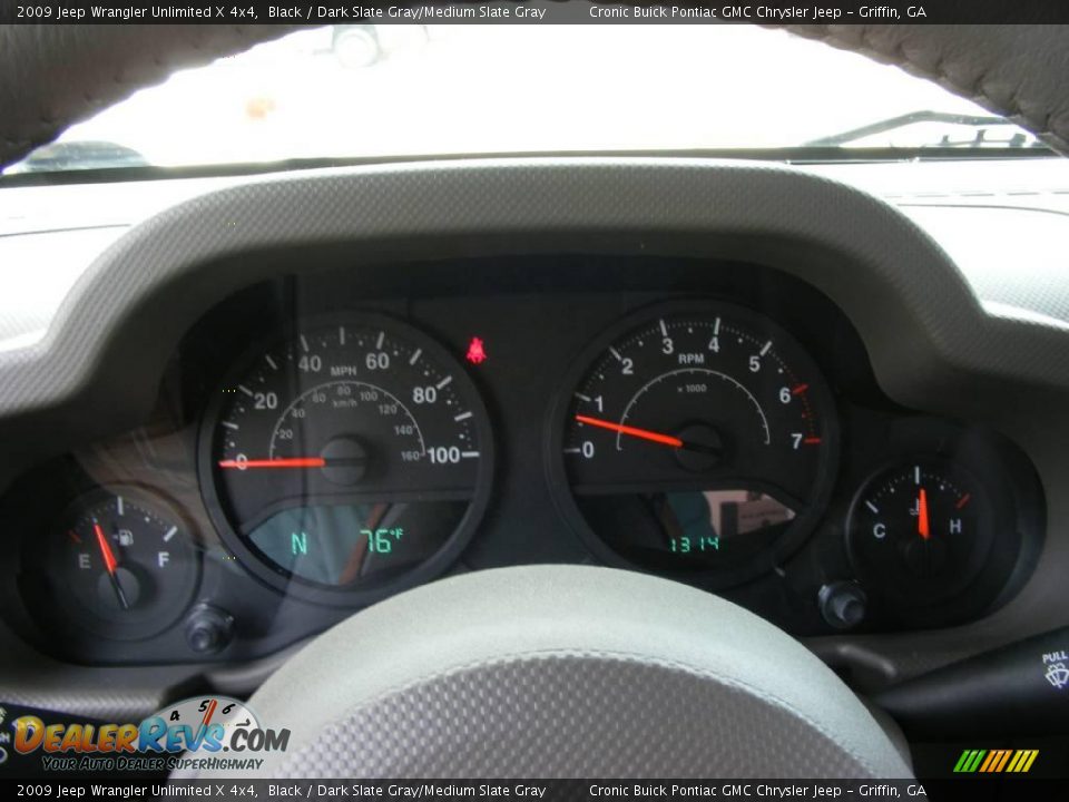2009 Jeep Wrangler Unlimited X 4x4 Black / Dark Slate Gray/Medium Slate Gray Photo #19