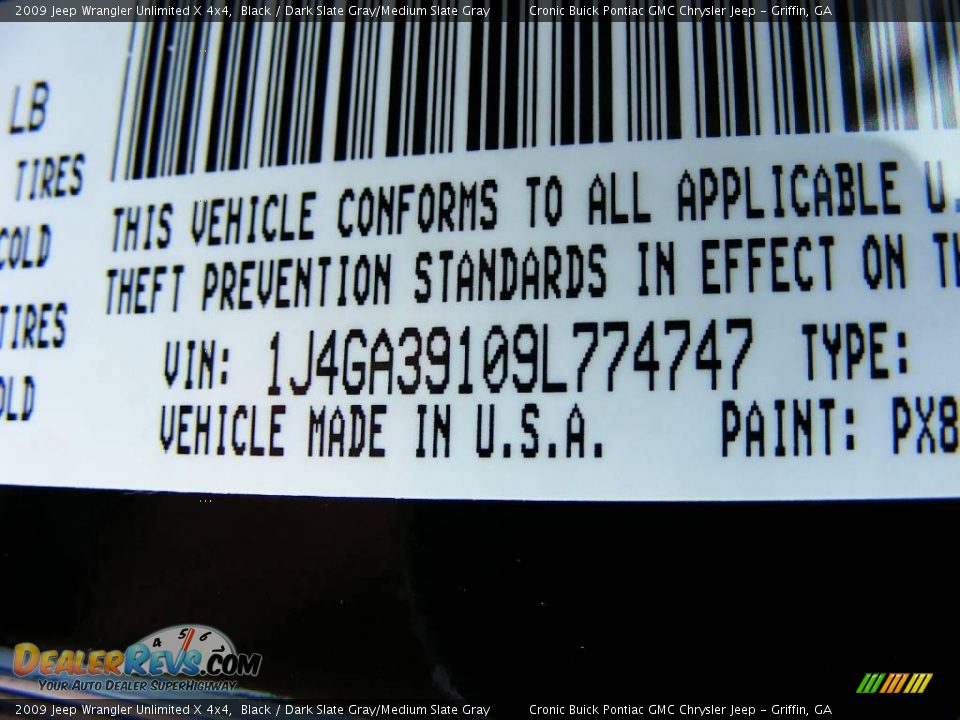 2009 Jeep Wrangler Unlimited X 4x4 Black / Dark Slate Gray/Medium Slate Gray Photo #22