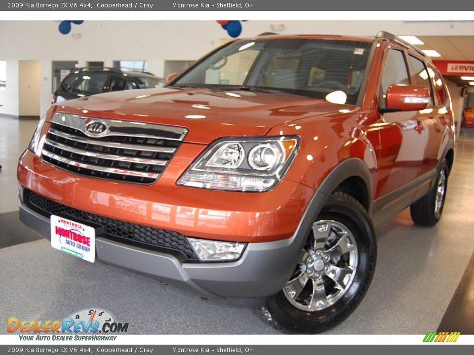 2009 Kia Borrego EX V6 4x4 Copperhead / Gray Photo #1