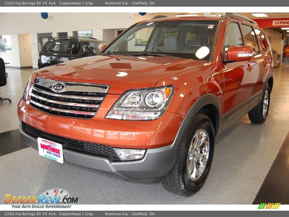 2009 Kia Borrego EX V6 4x4 Copperhead / Gray Photo #2