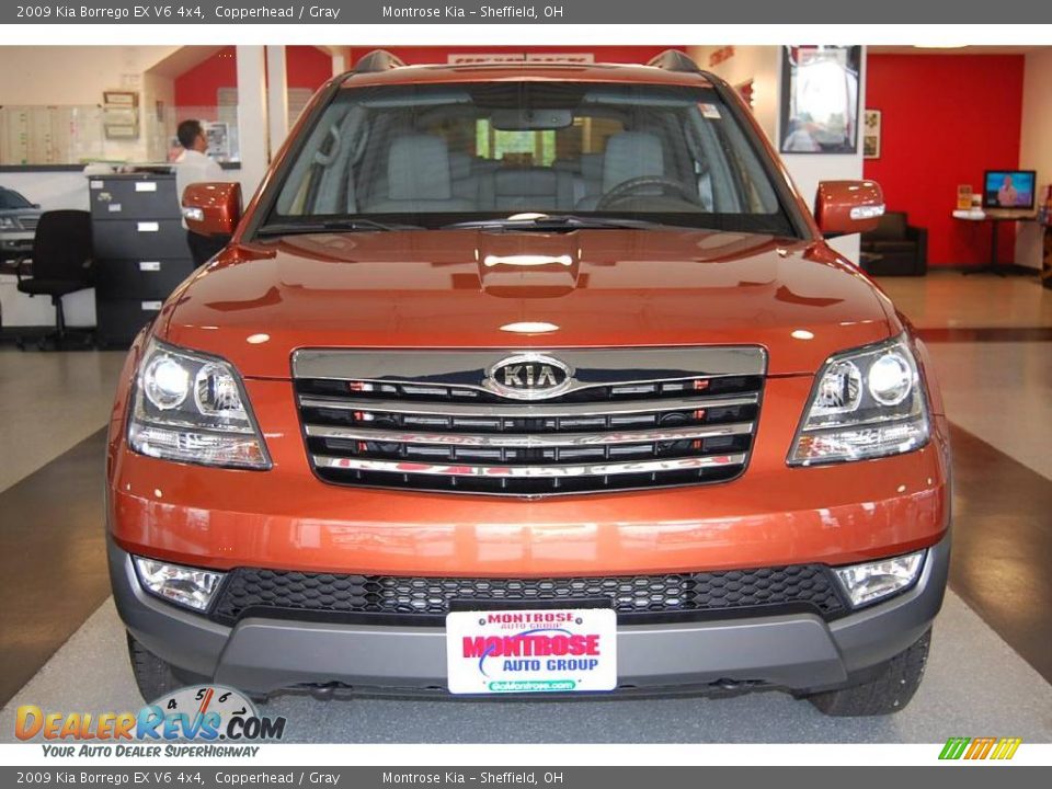 2009 Kia Borrego EX V6 4x4 Copperhead / Gray Photo #10