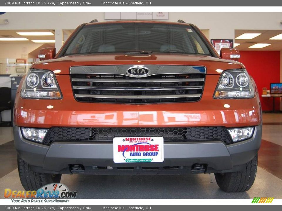 2009 Kia Borrego EX V6 4x4 Copperhead / Gray Photo #11