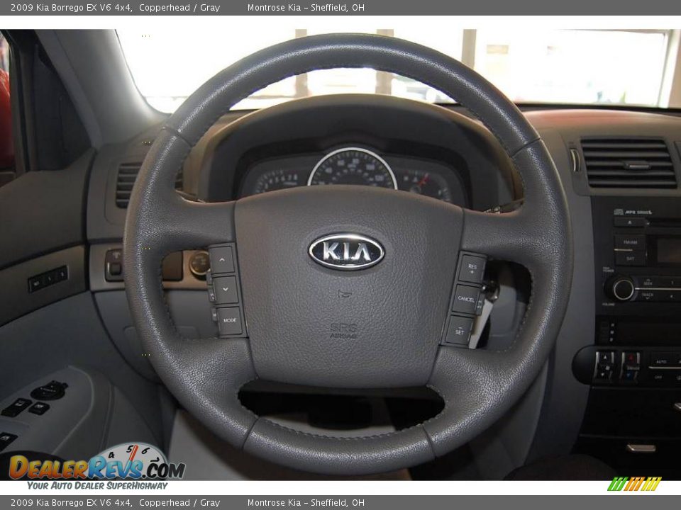 2009 Kia Borrego EX V6 4x4 Copperhead / Gray Photo #15