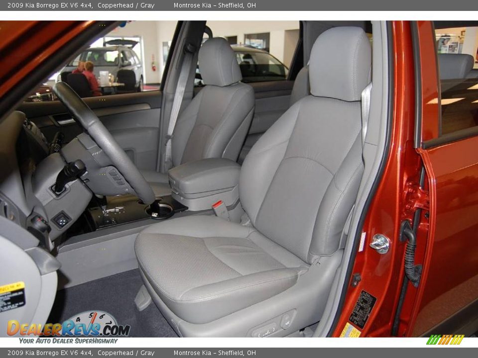 2009 Kia Borrego EX V6 4x4 Copperhead / Gray Photo #18