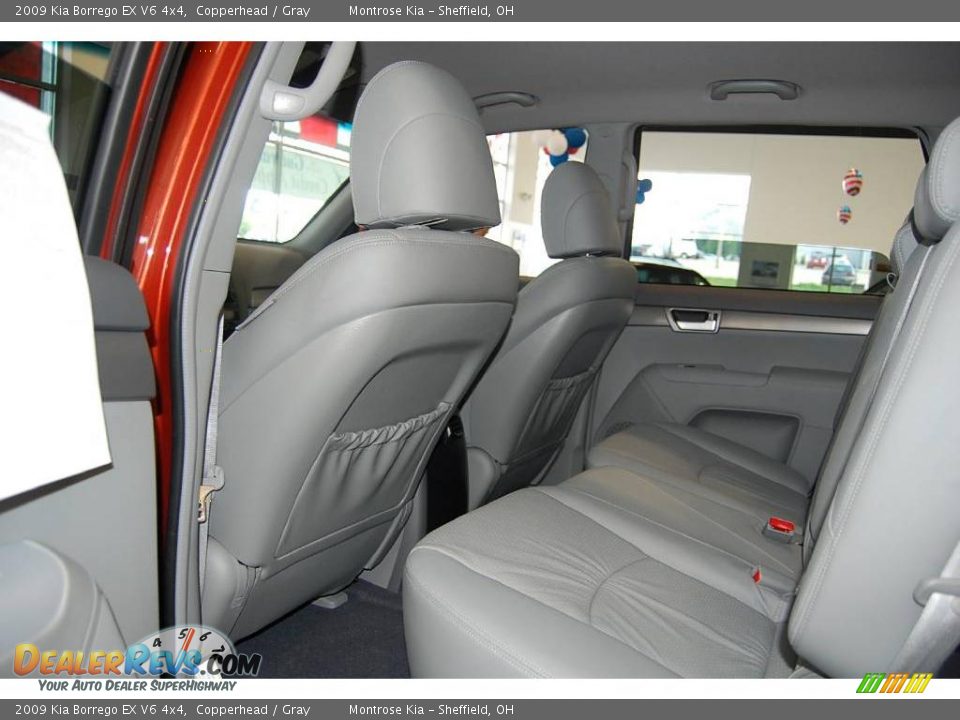 2009 Kia Borrego EX V6 4x4 Copperhead / Gray Photo #19