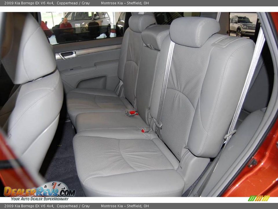 2009 Kia Borrego EX V6 4x4 Copperhead / Gray Photo #20