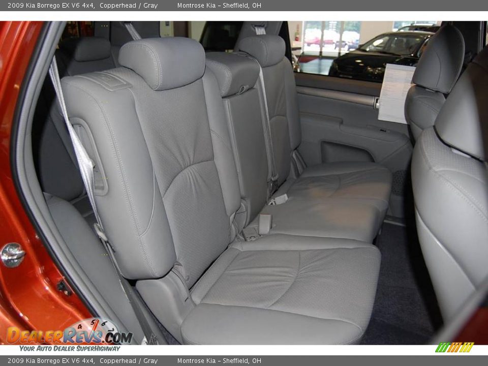 2009 Kia Borrego EX V6 4x4 Copperhead / Gray Photo #21