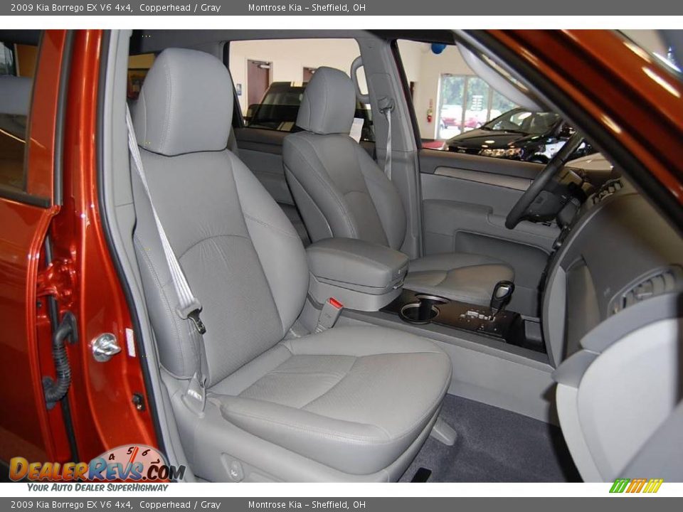 2009 Kia Borrego EX V6 4x4 Copperhead / Gray Photo #23