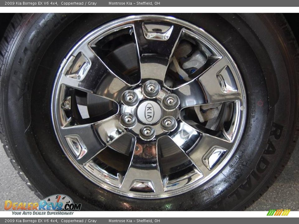 2009 Kia Borrego EX V6 4x4 Copperhead / Gray Photo #36