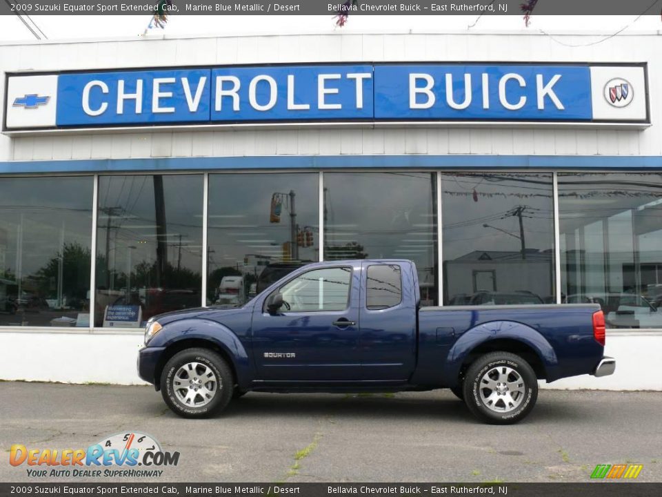 2009 Suzuki Equator Sport Extended Cab Marine Blue Metallic / Desert Photo #1