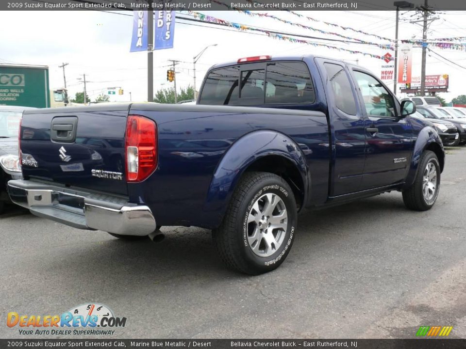 2009 Suzuki Equator Sport Extended Cab Marine Blue Metallic / Desert Photo #4