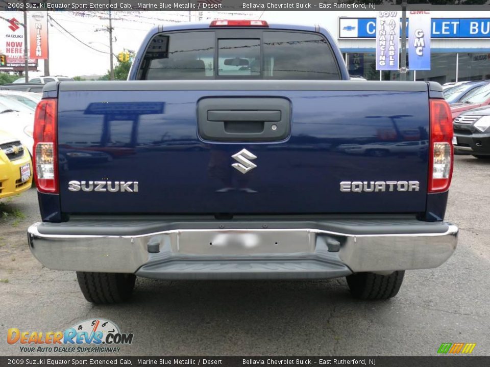 2009 Suzuki Equator Sport Extended Cab Marine Blue Metallic / Desert Photo #5