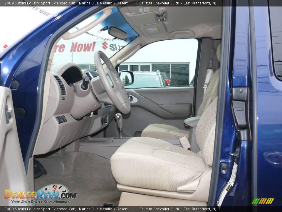 2009 Suzuki Equator Sport Extended Cab Marine Blue Metallic / Desert Photo #7