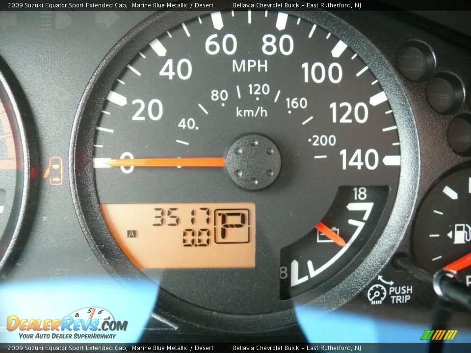 2009 Suzuki Equator Sport Extended Cab Marine Blue Metallic / Desert Photo #11