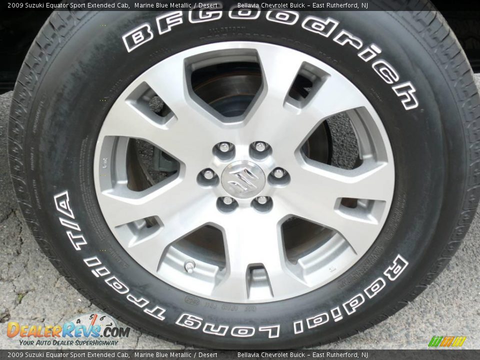 2009 Suzuki Equator Sport Extended Cab Marine Blue Metallic / Desert Photo #14