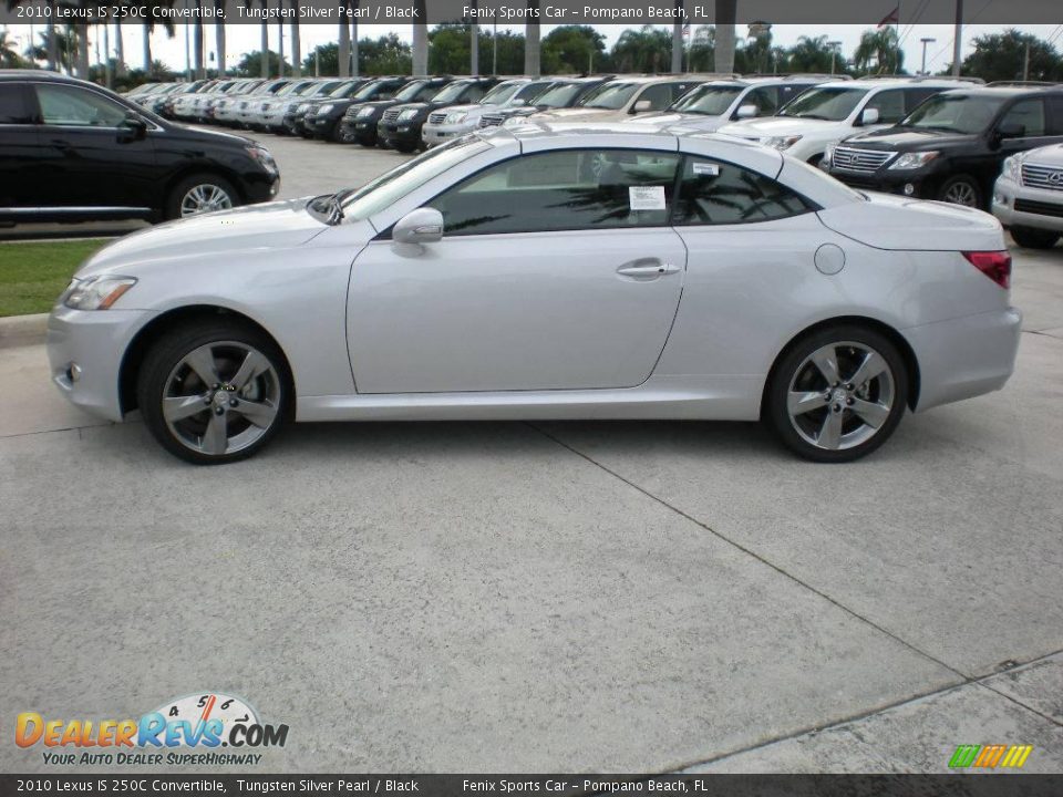 2010 Lexus IS 250C Convertible Tungsten Silver Pearl / Black Photo #3