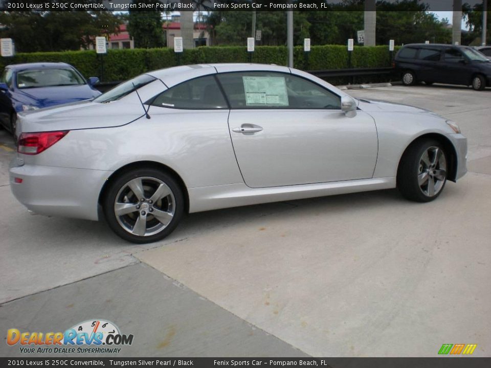 2010 Lexus IS 250C Convertible Tungsten Silver Pearl / Black Photo #4