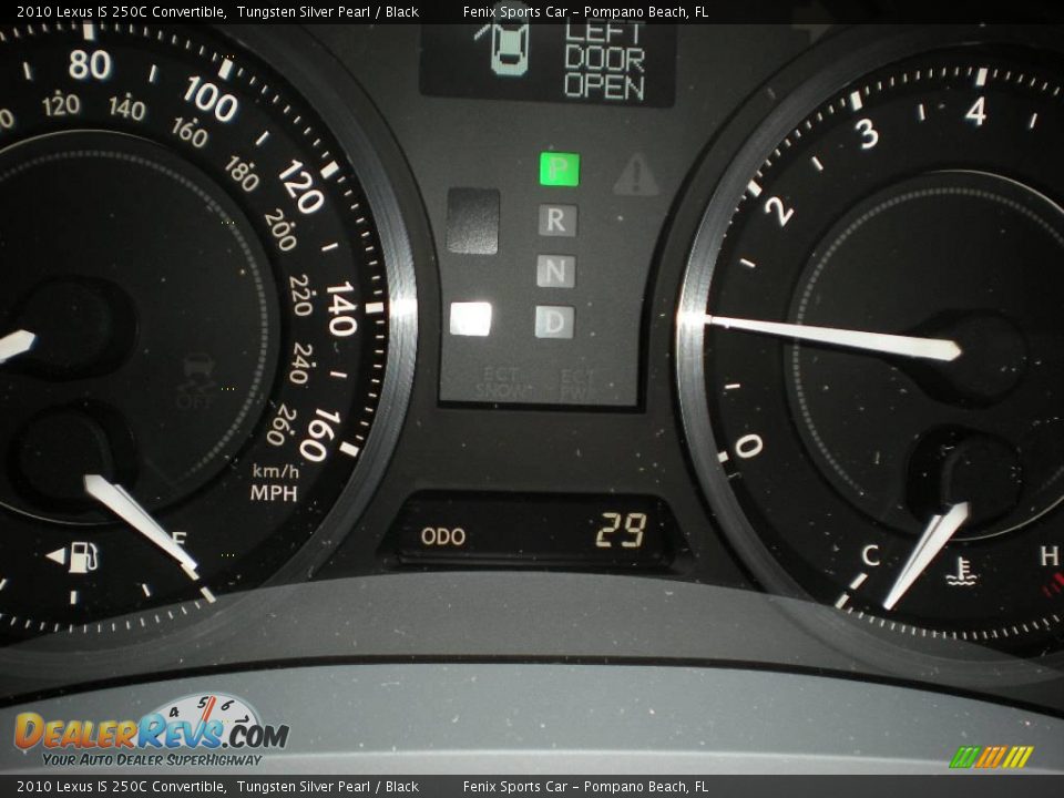2010 Lexus IS 250C Convertible Tungsten Silver Pearl / Black Photo #7
