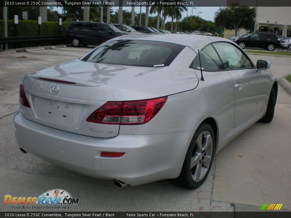 2010 Lexus IS 250C Convertible Tungsten Silver Pearl / Black Photo #10