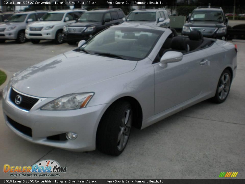 2010 Lexus IS 250C Convertible Tungsten Silver Pearl / Black Photo #12