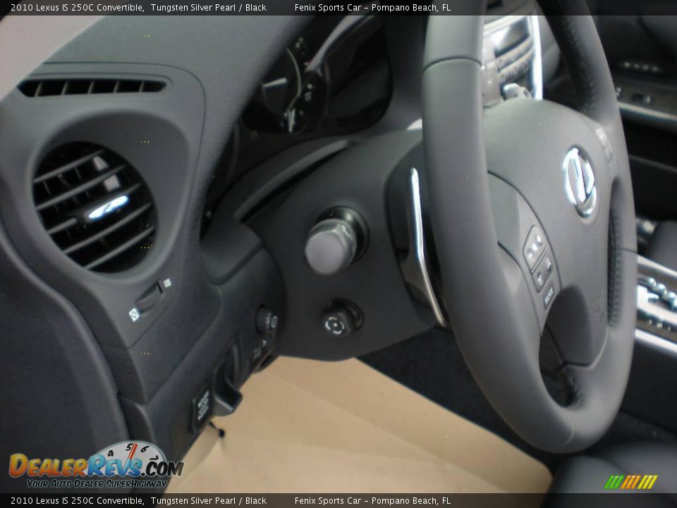 2010 Lexus IS 250C Convertible Tungsten Silver Pearl / Black Photo #13