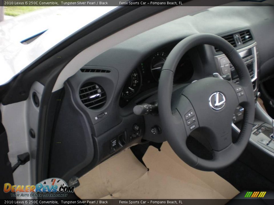 2010 Lexus IS 250C Convertible Tungsten Silver Pearl / Black Photo #15