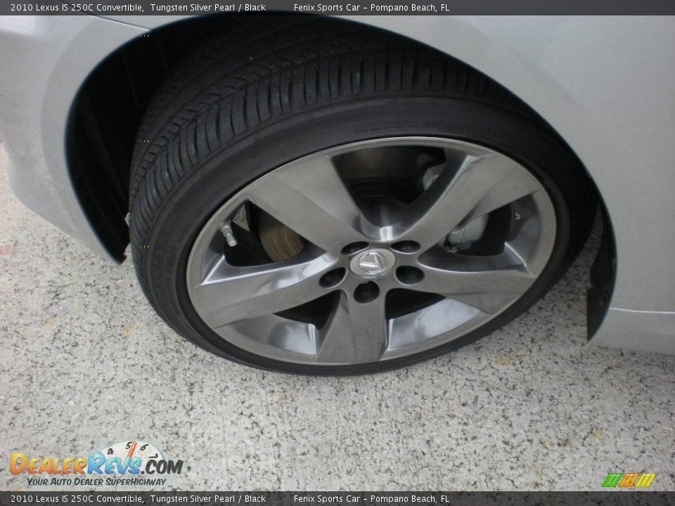 2010 Lexus IS 250C Convertible Tungsten Silver Pearl / Black Photo #21