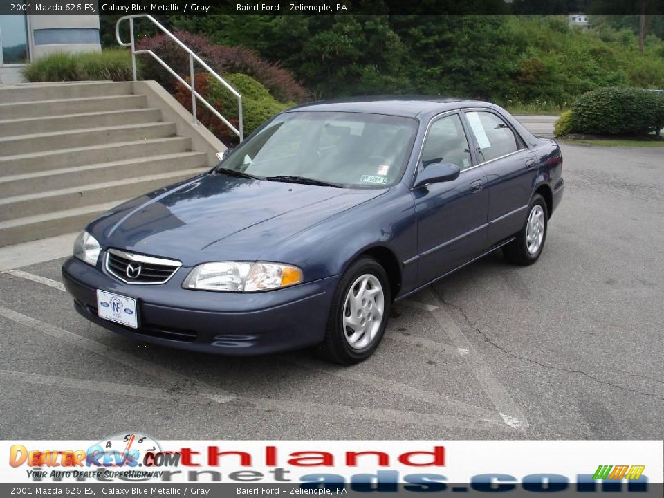 2001 Mazda 626 ES Galaxy Blue Metallic / Gray Photo #2