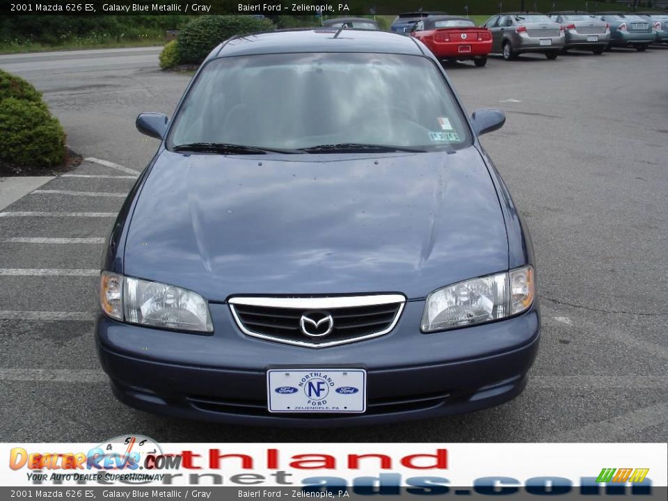 2001 Mazda 626 ES Galaxy Blue Metallic / Gray Photo #3