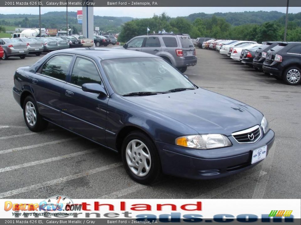 2001 Mazda 626 ES Galaxy Blue Metallic / Gray Photo #4