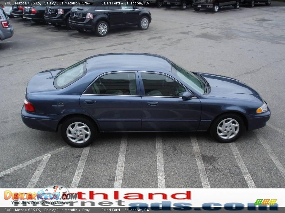 2001 Mazda 626 ES Galaxy Blue Metallic / Gray Photo #5