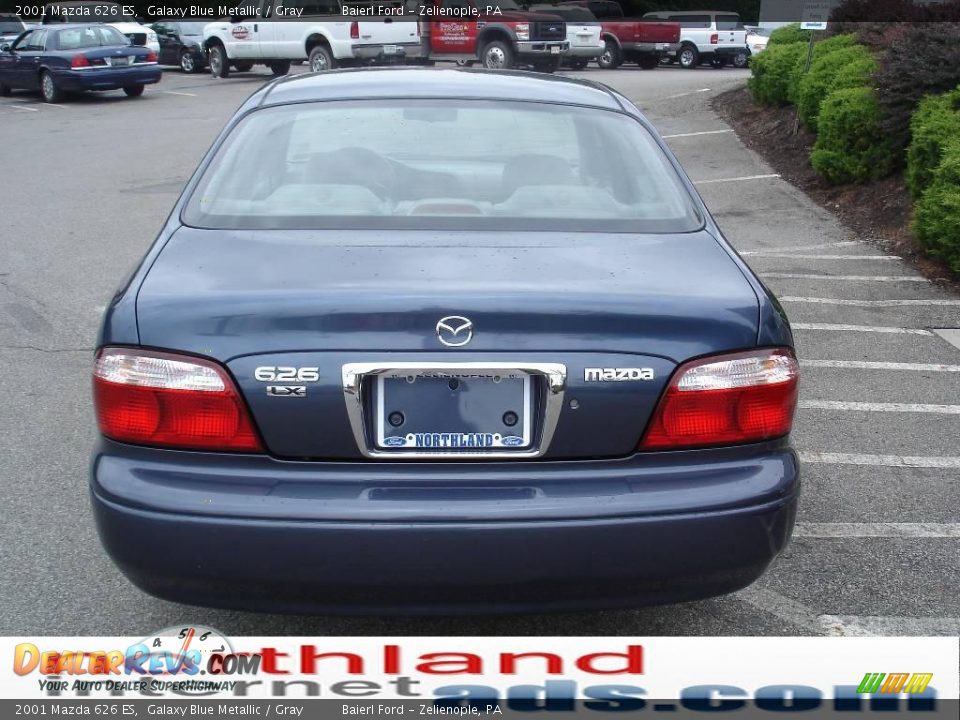 2001 Mazda 626 ES Galaxy Blue Metallic / Gray Photo #7