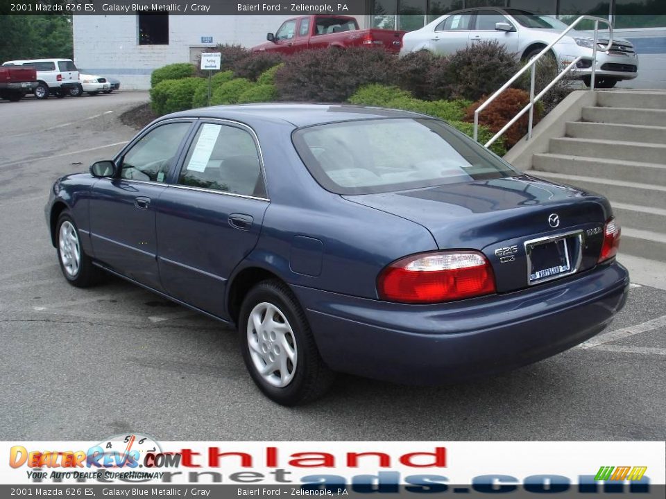 2001 Mazda 626 ES Galaxy Blue Metallic / Gray Photo #8