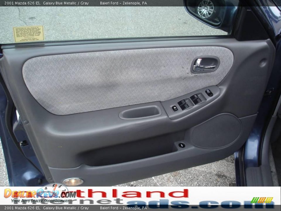 2001 Mazda 626 ES Galaxy Blue Metallic / Gray Photo #9