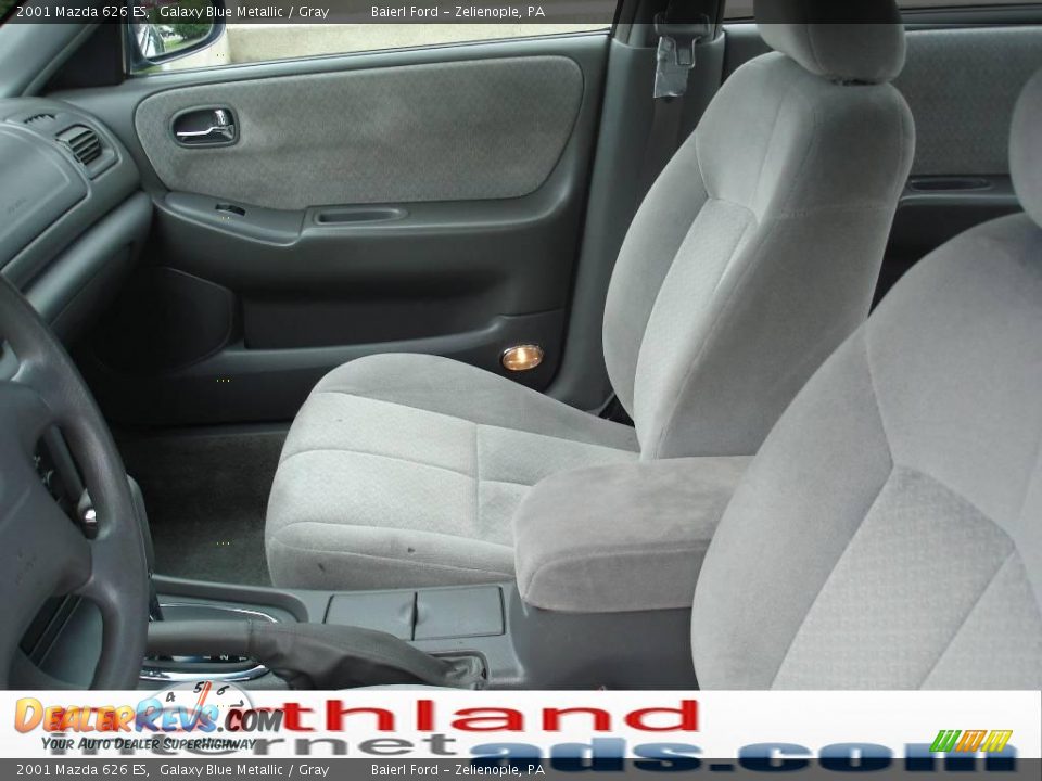2001 Mazda 626 ES Galaxy Blue Metallic / Gray Photo #11