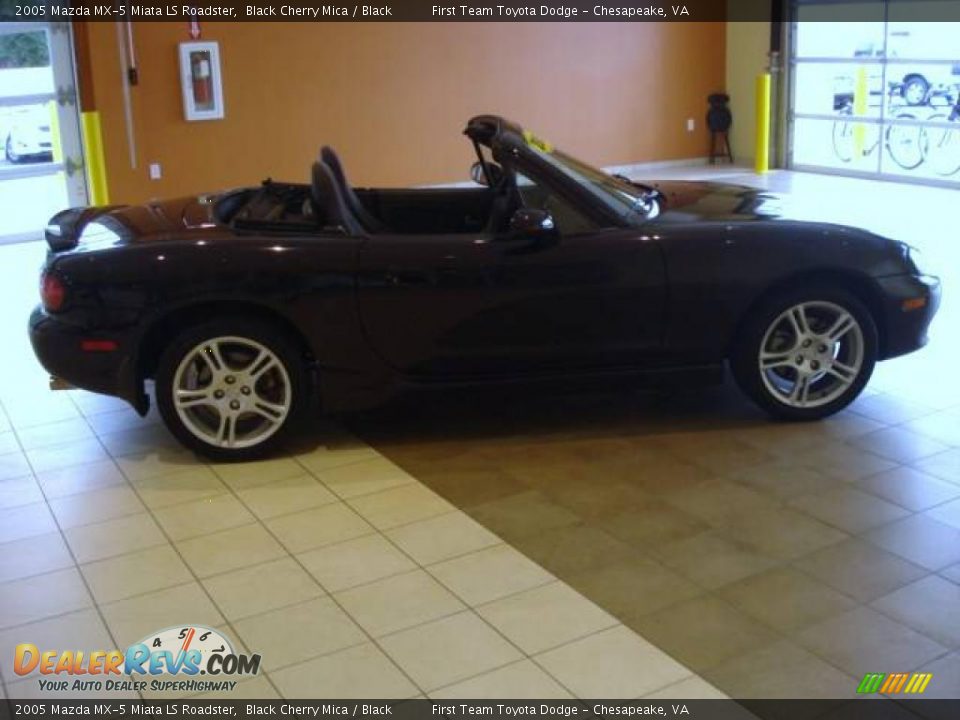 2005 Mazda MX-5 Miata LS Roadster Black Cherry Mica / Black Photo #6