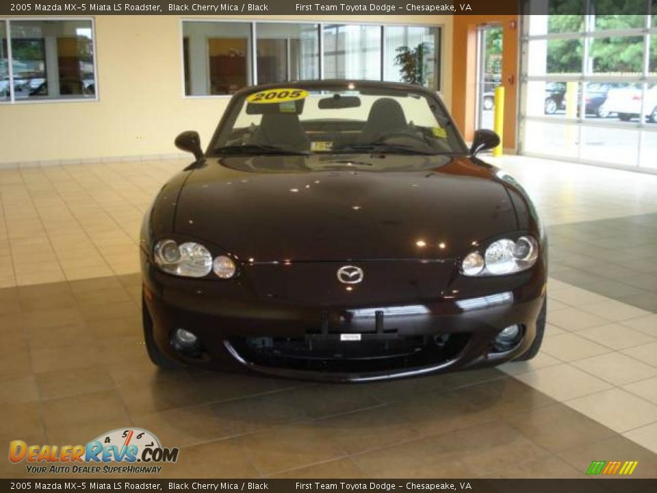 2005 Mazda MX-5 Miata LS Roadster Black Cherry Mica / Black Photo #8