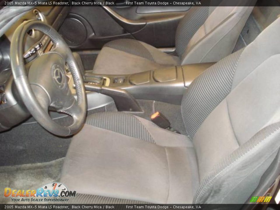 2005 Mazda MX-5 Miata LS Roadster Black Cherry Mica / Black Photo #9