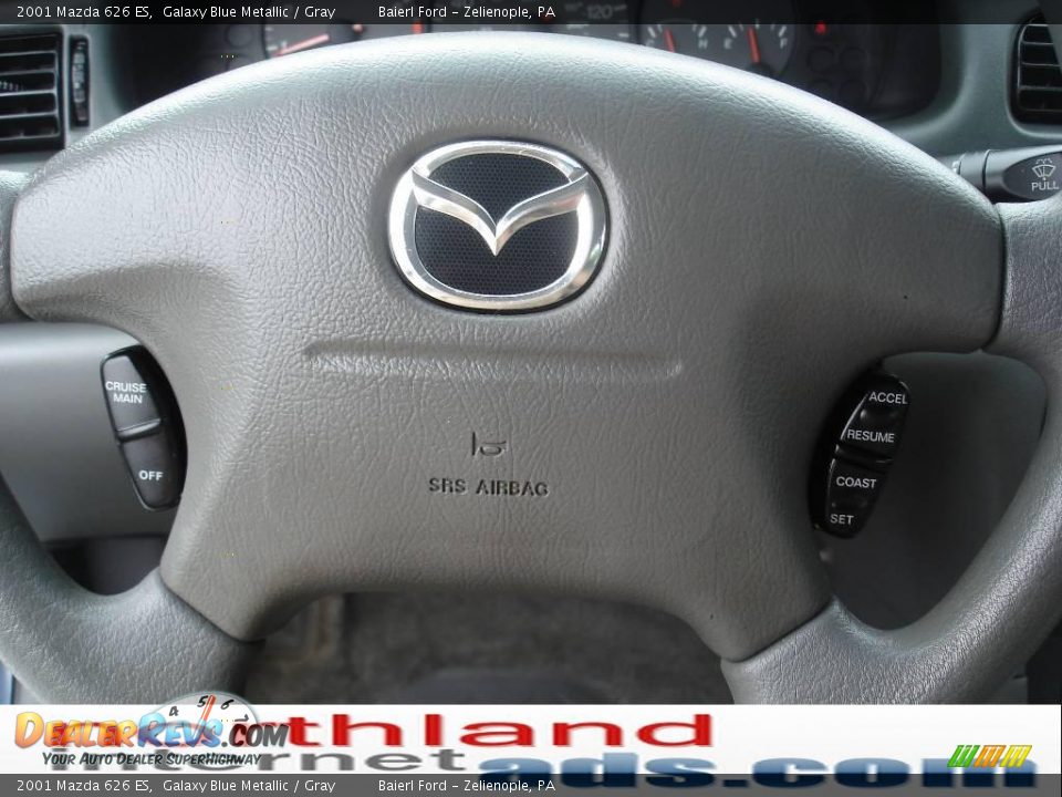 2001 Mazda 626 ES Galaxy Blue Metallic / Gray Photo #19